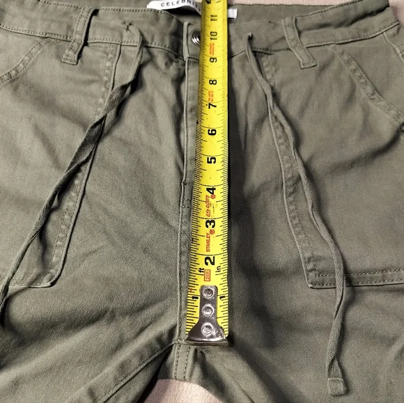 Celebrity Pink Women's Olive Cargo Pants High Rise Skinny Sz 7/28 - Picture 13 of 13